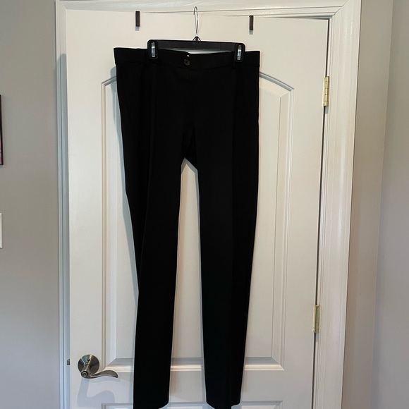 Betabrand dress yoga pants in black with subtle sparkle. So comfy and polished! - Picture 1 of 3